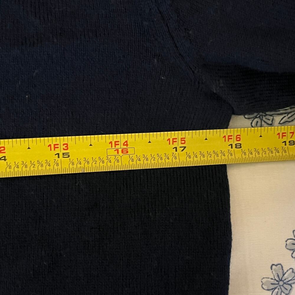 J.Crew Merino Wool V-Neck Sweater Classic Slim Fit Men Blue Long Sleeve Small - Picture 5 of 6